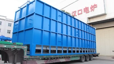 Customized All-Fiber 760KW Large Bogie Resistance Furnace for Sichuan Customer