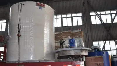 The 180KW vacuum annealing furnace purchased by the manufacturer in Shandong has been completed in production